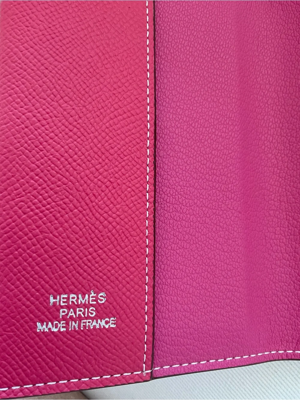 Pink Leather Passport Holder Wallet NEW